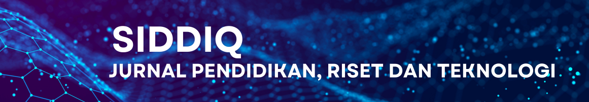 Logo Siddiq Jurnal Pendidikan, Riset dan Teknologi